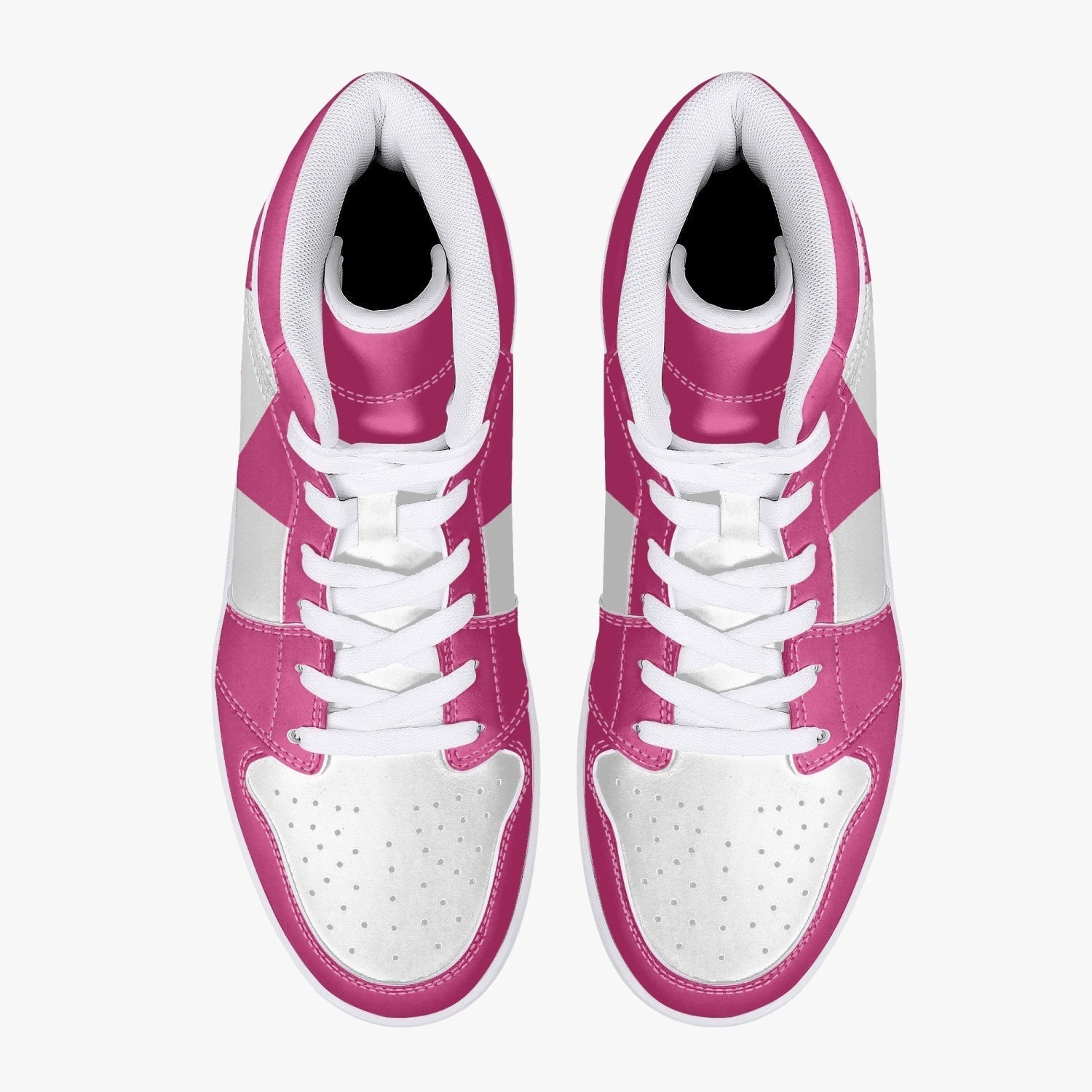 Power Rangers Pink Mid 1 Basketball Shoes