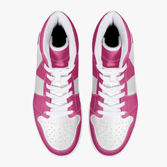 Power Rangers Pink Mid 1 Basketball Shoes