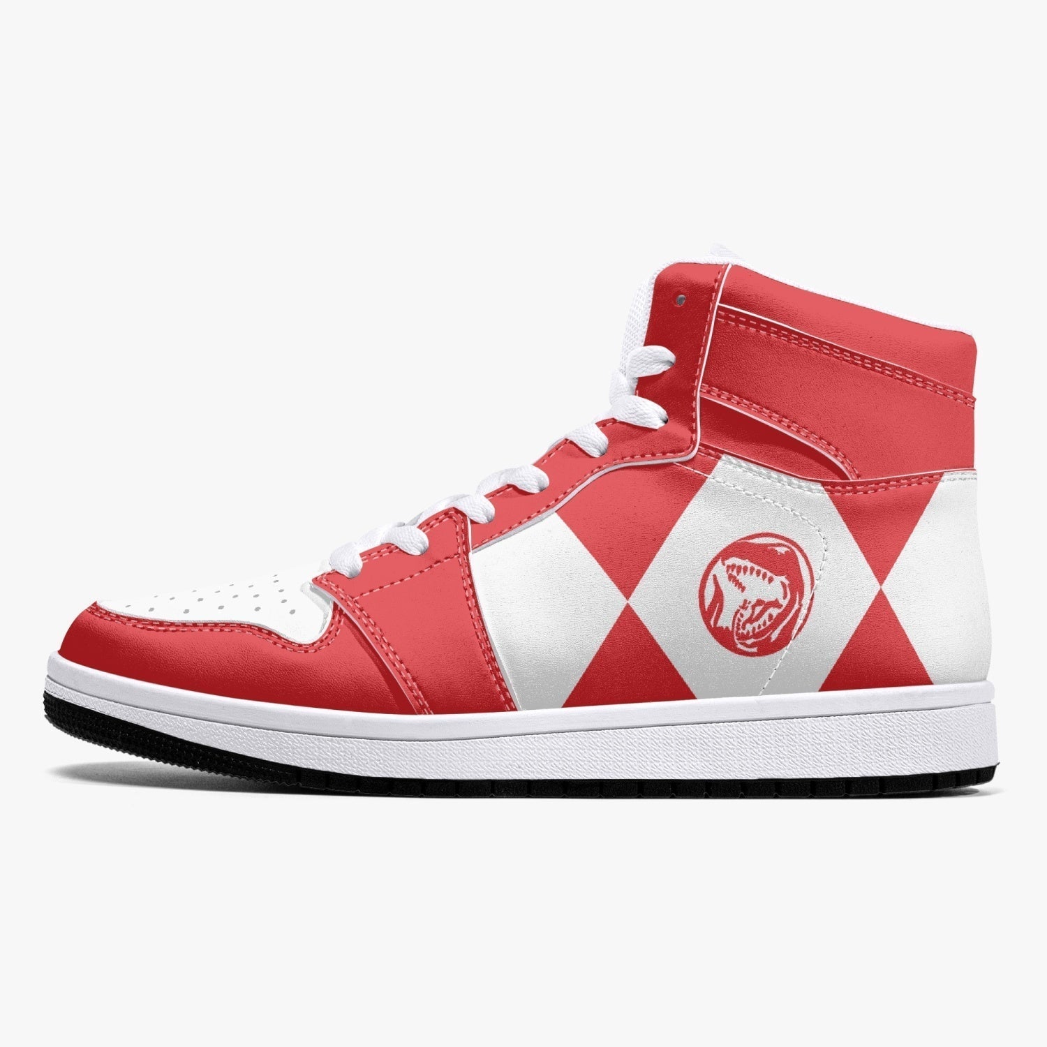 Power Rangers Red Mid 1 Basketball Shoes