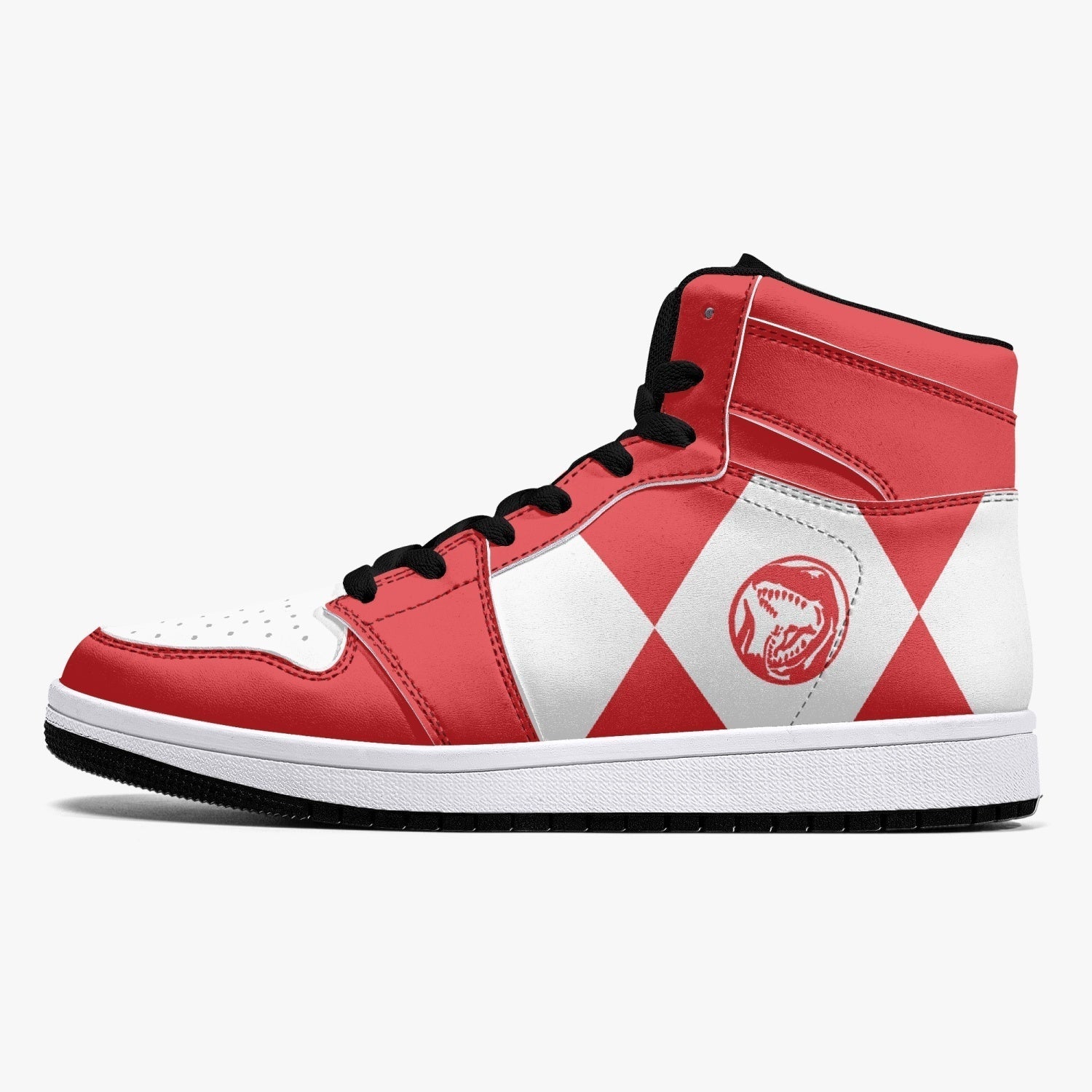 Power Rangers Red Mid 1 Basketball Shoes