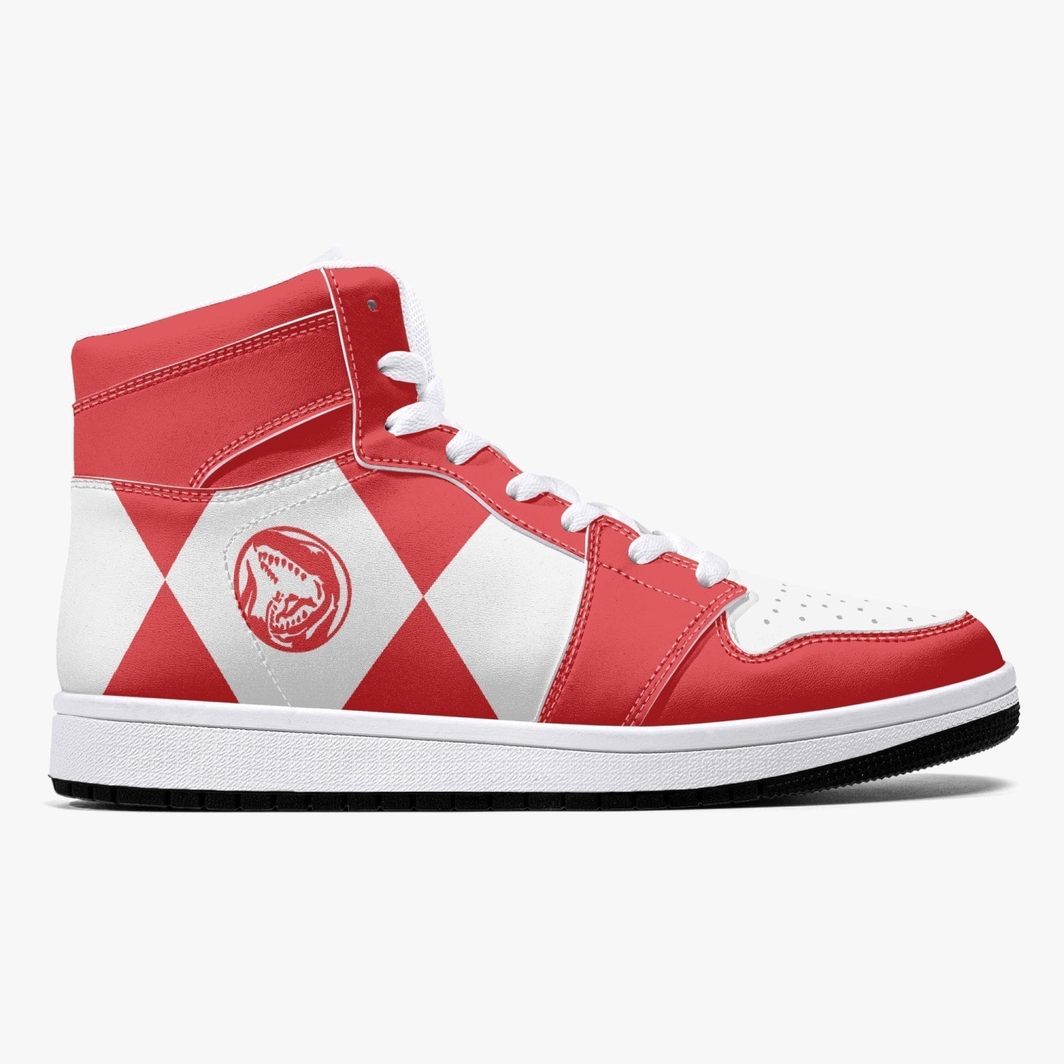 Power Rangers Red Mid 1 Basketball Shoes