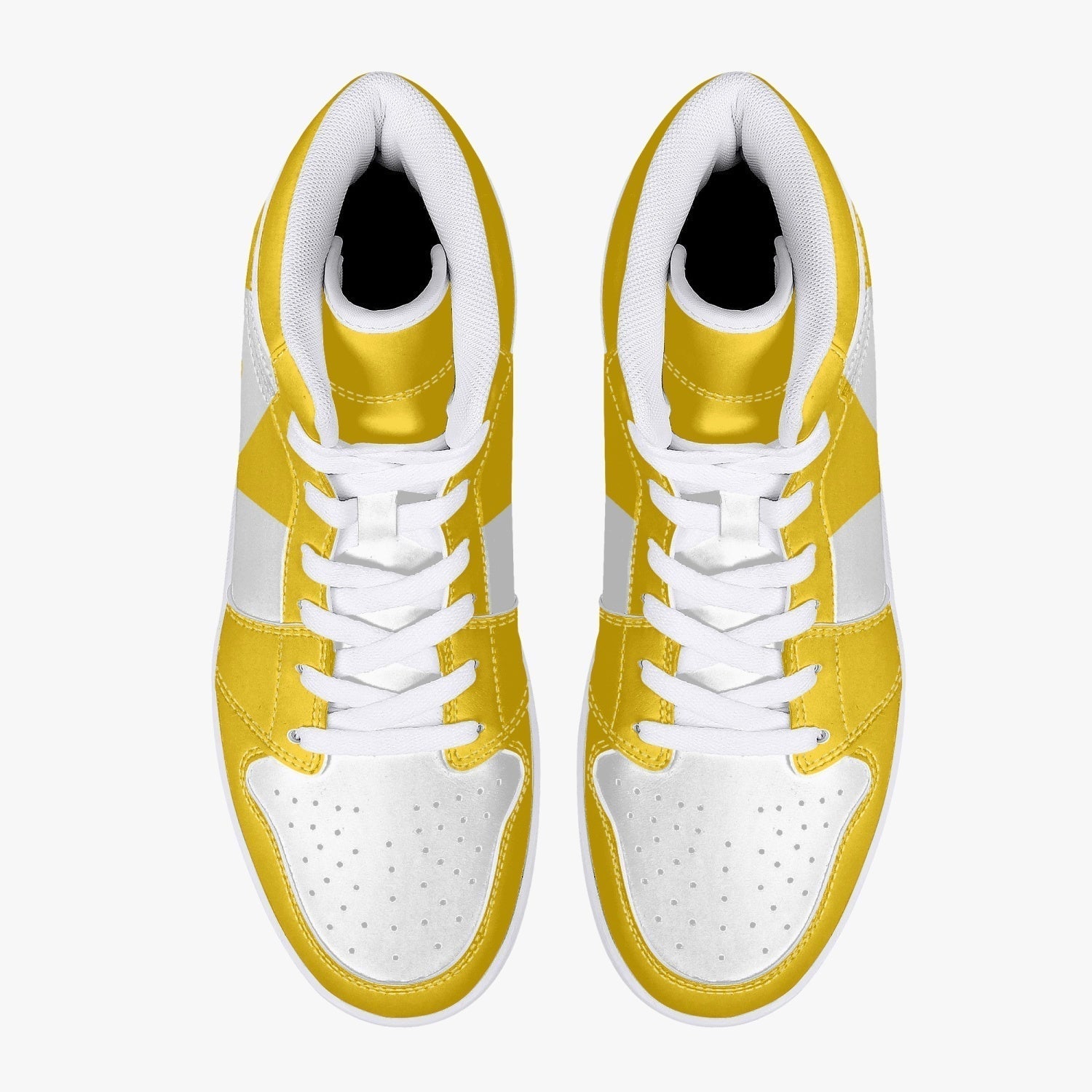 Power Rangers Yellow Mid 1 Basketball Shoes