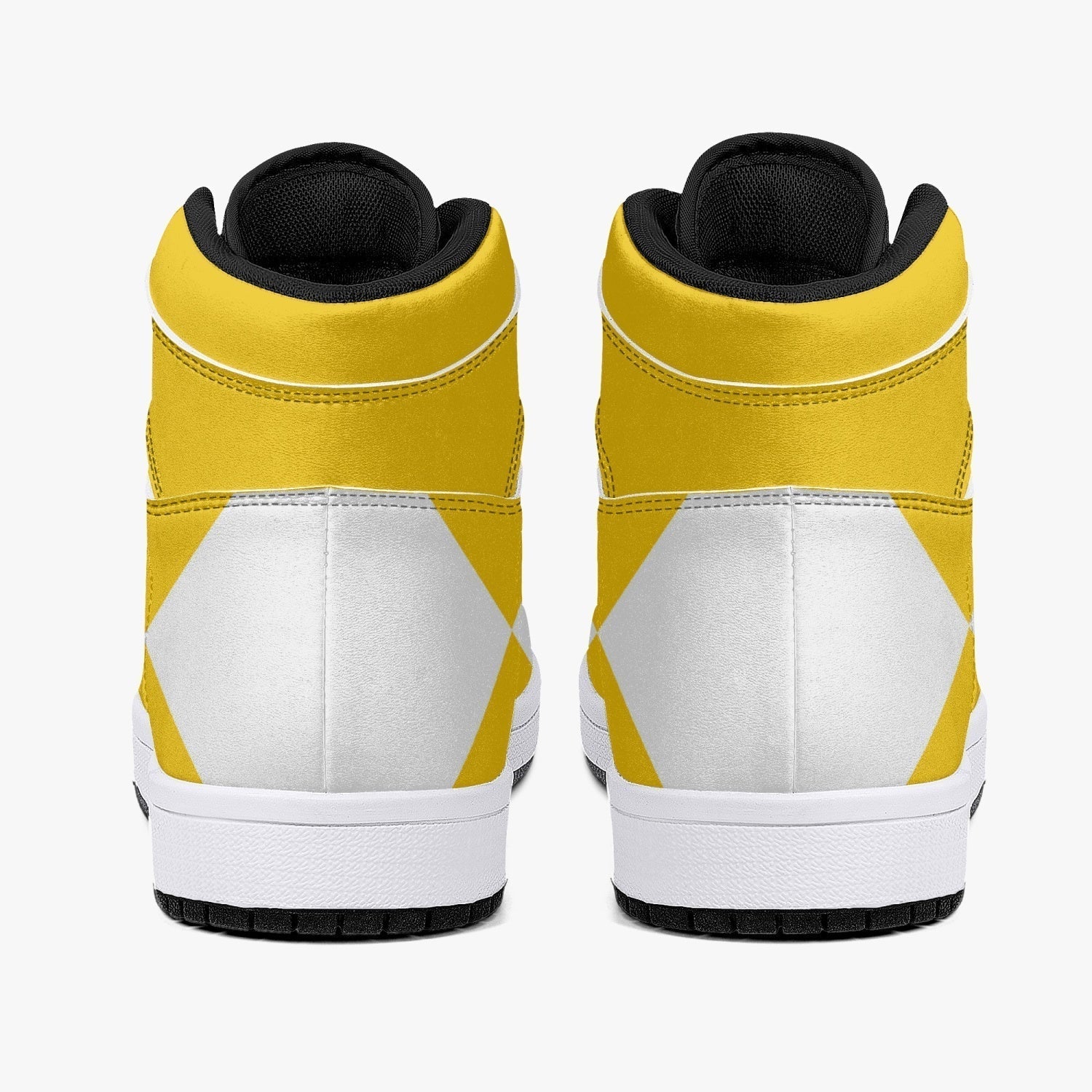 Power Rangers Yellow Mid 1 Basketball Shoes for Kids