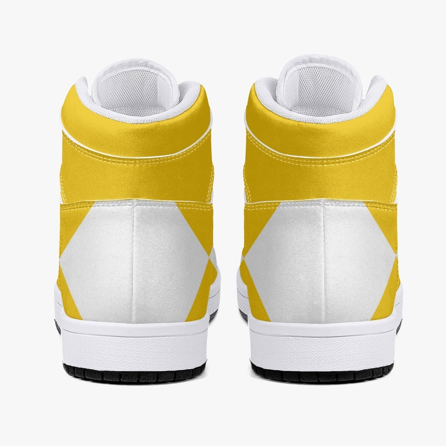 Power Rangers Yellow Mid 1 Basketball Shoes for Kids