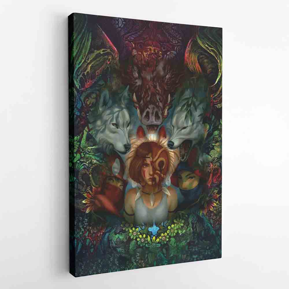Princess Mononoke Studio Ghibli Canvas Print Wall Art