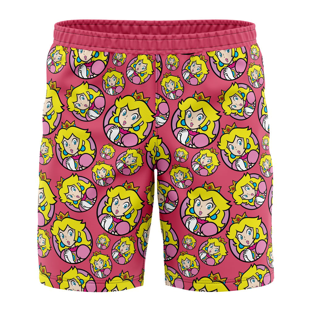 Princess Peach Super Mario Board" Shorts Swim Trunks