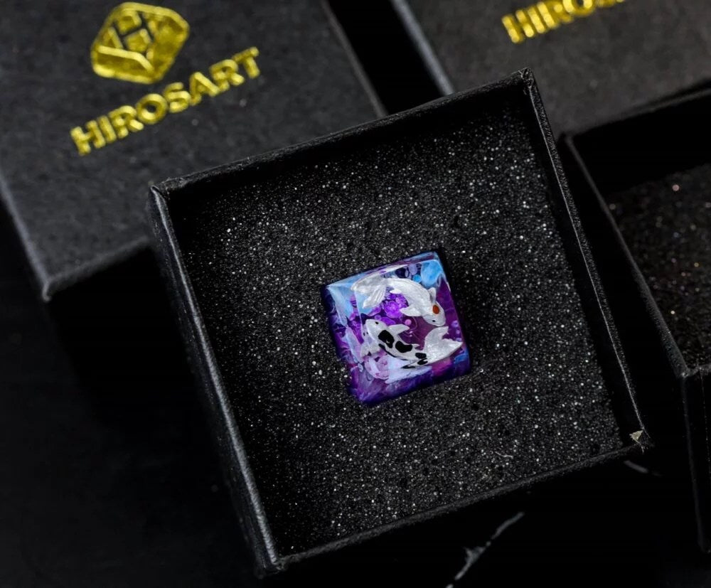 Purple Koi Artisan Keycap - Hirosart