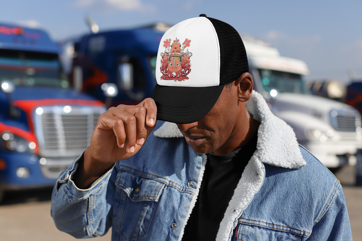 Nysekai "Pochita - Chainsaw Man" Trucker Hat