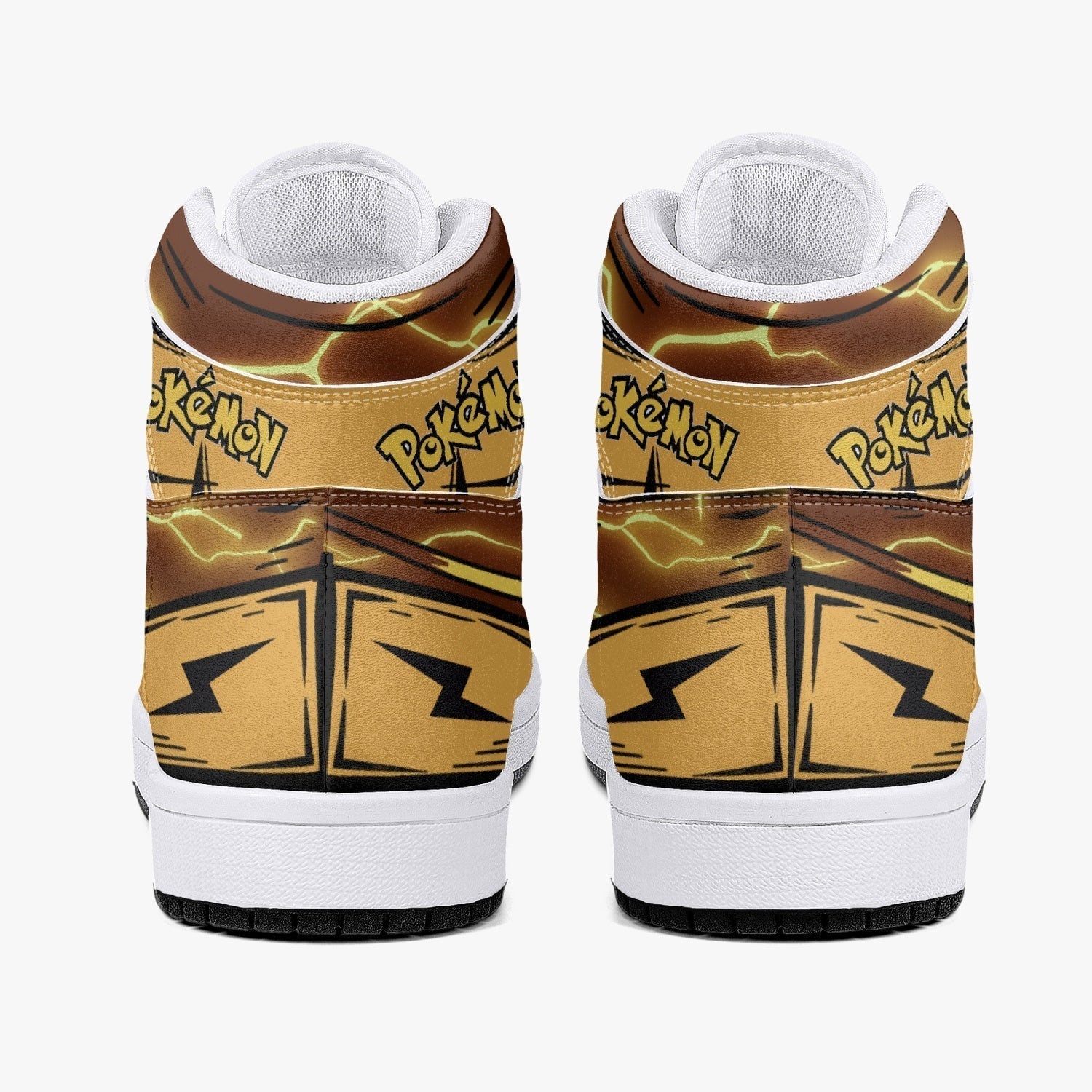 Raichu Pokemon Mid 1 Basketball Shoes