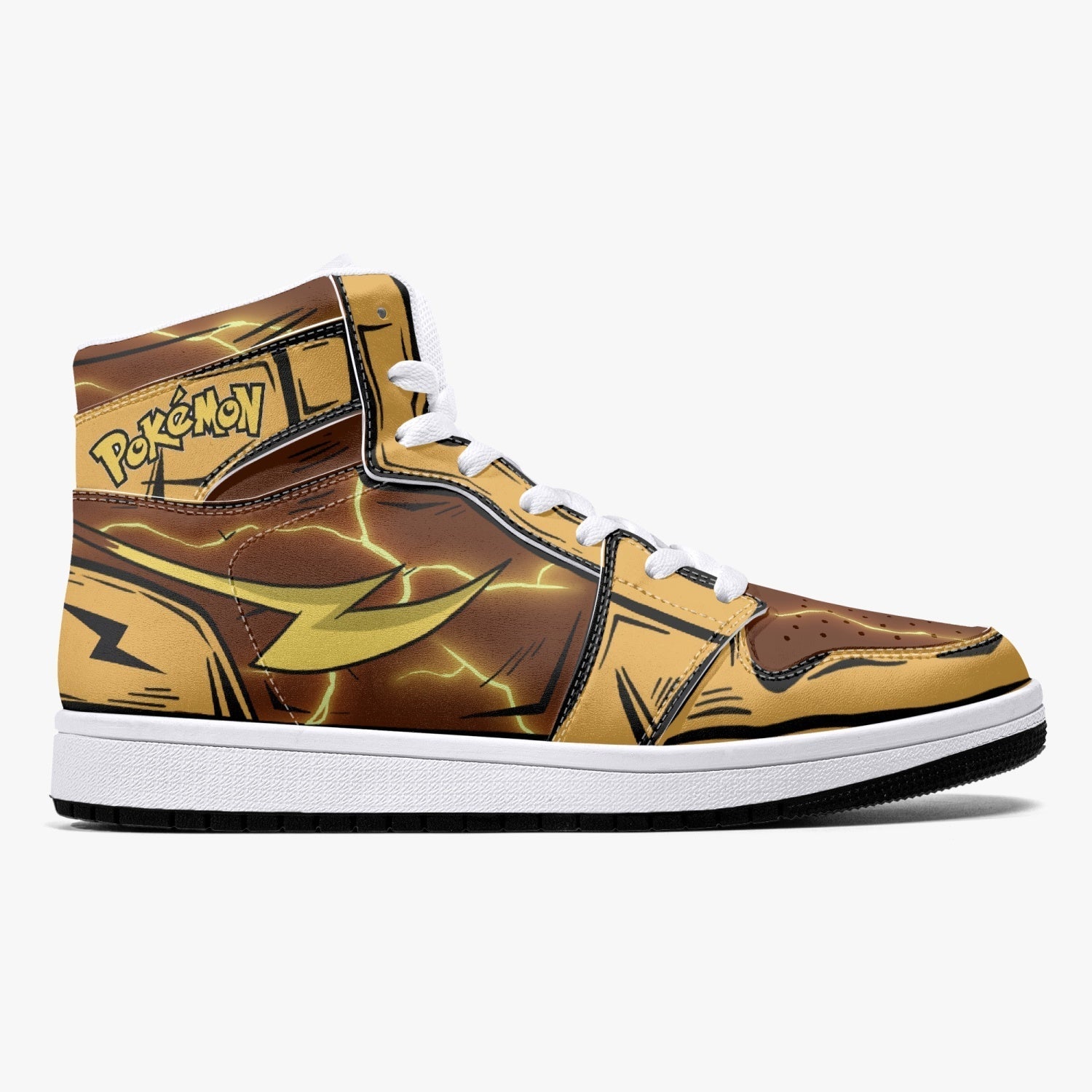 Raichu Pokemon Mid 1 Basketball Shoes