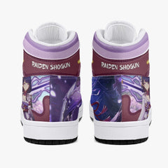 Raiden Shogun Genshin Impact Mid 1 Basketball Shoes for Kids