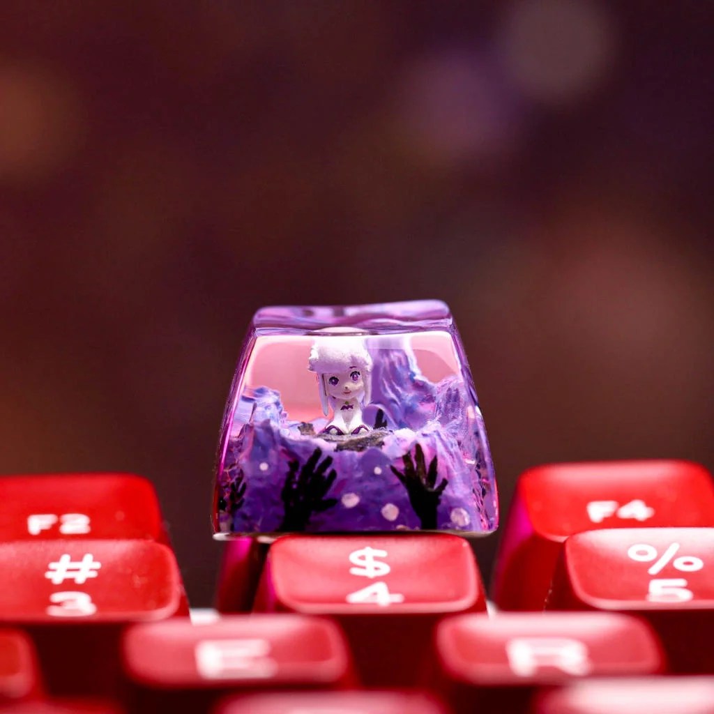 Emilia Re:Zero keycap - Hirosart