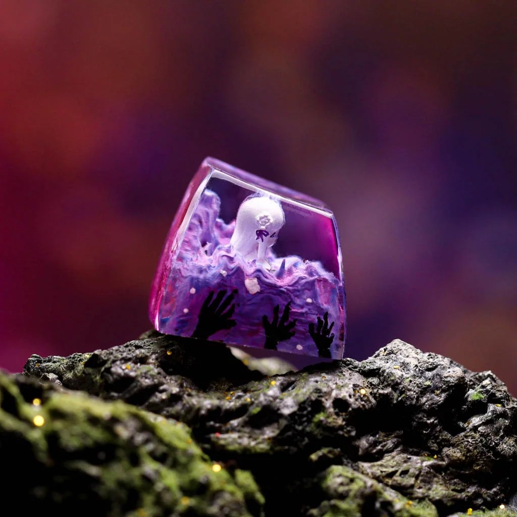 Emilia Re:Zero keycap - Hirosart