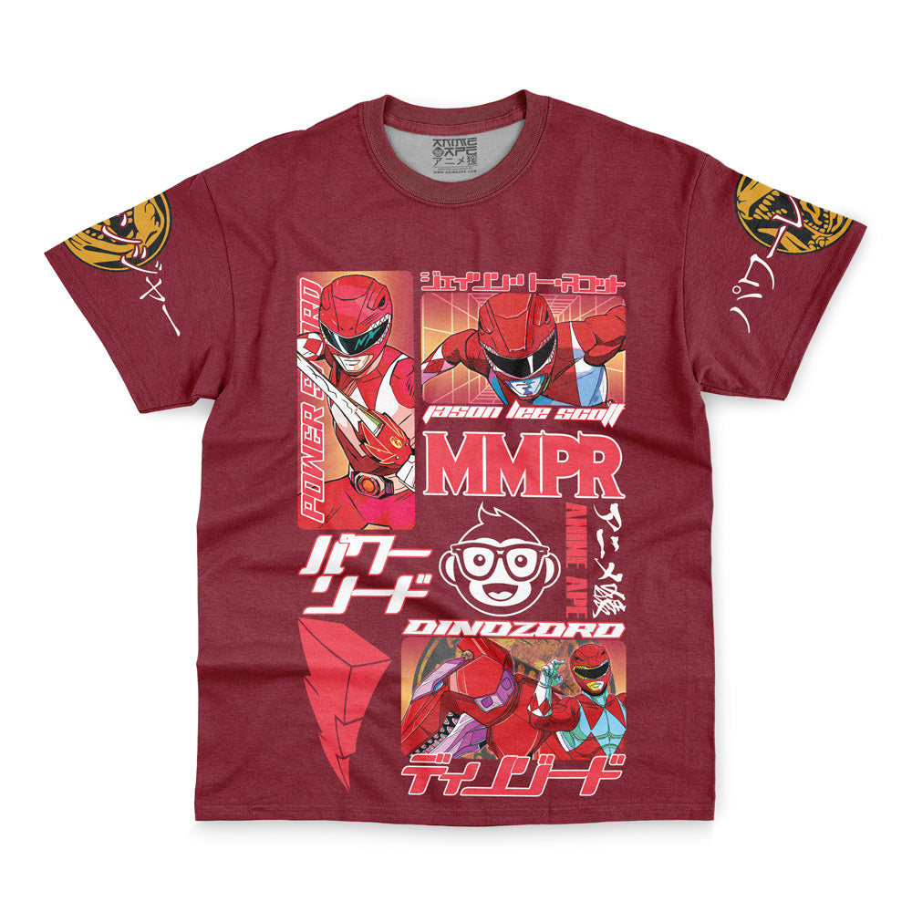 Red Ranger Mighty Morphin Power Rangers Streetwear T-Shirt