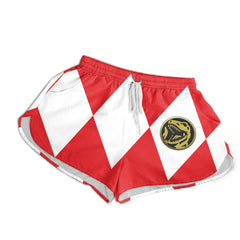 Red Ranger Mighty Morphin Power Rangers Women" Board Shorts