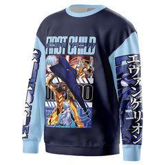 Rei Ayanami x Eva 00 Neon Eva Streetwear Sweatshirt