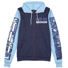 Rei Ayanami x Eva 00 Eva Streetwear Zip Hoodie Jacket