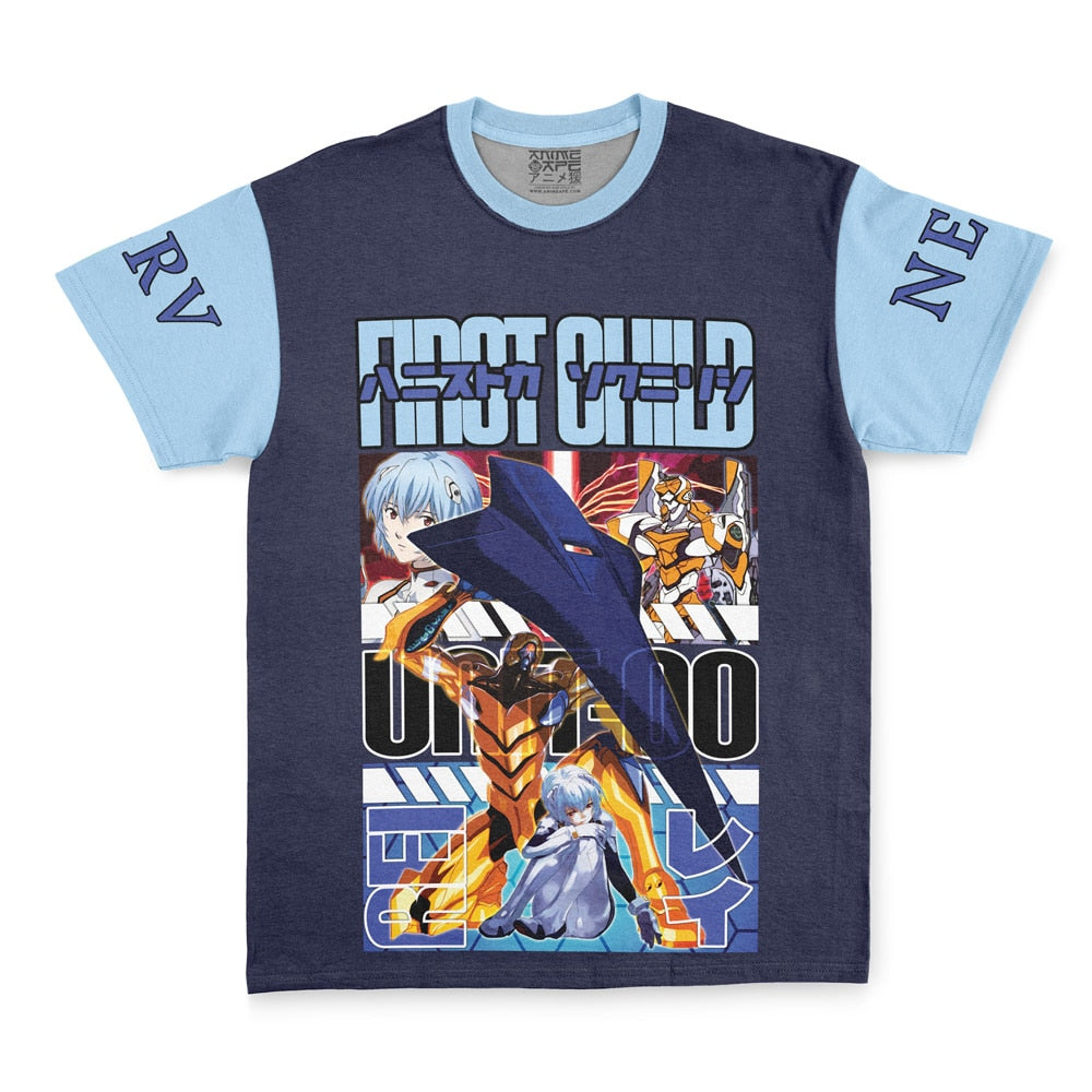Rei Ayanami x Eva 00 Eva Streetwear T-Shirt