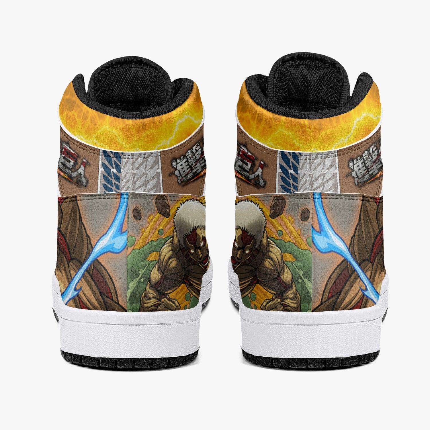 Reiner Braun Armored Titan Shingeki no Kyojin Mid 1 Basketball Shoes