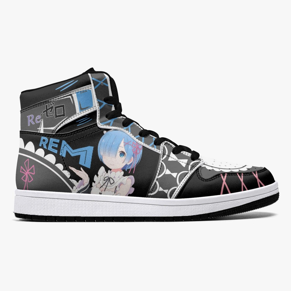 Rem and Ram ReZero Mid 1 Basketball Shoes for Kids