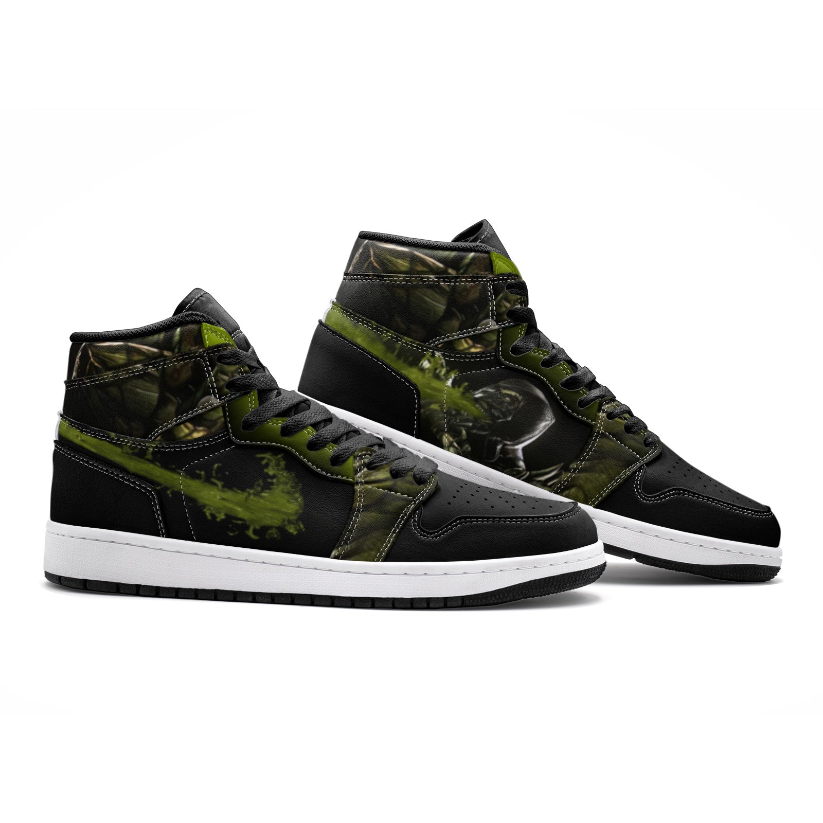 Reptile Mortal Kombat Mid 1 Basketball Shoes