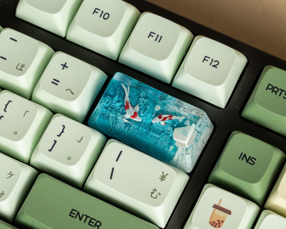 Bluesky Koi keycap - Hirosart