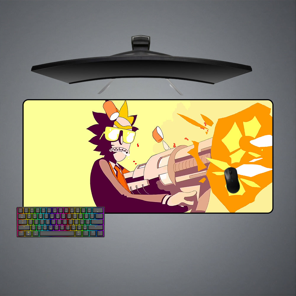 R&M Rick Shooting Design M-XXL Size Gaming Mouse Pad, Computer Desk Mat