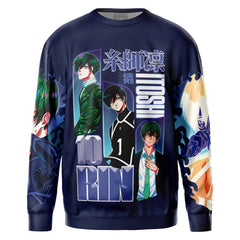 Itoshin Rin V2 Blue Lock Streetwear Sweatshirt