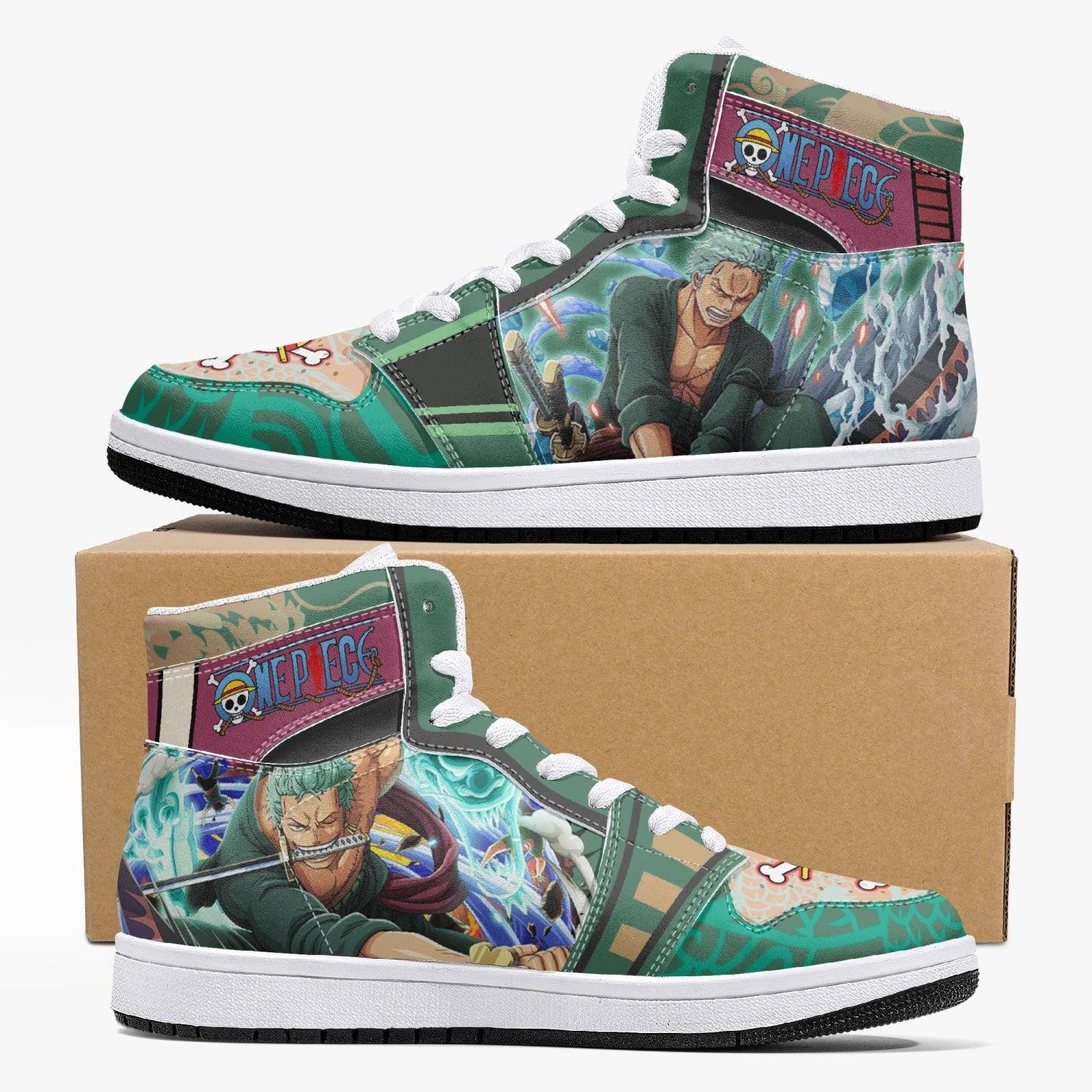 Roronoa Zoro Timeskip One Piece Mid 1 Basketball Shoes