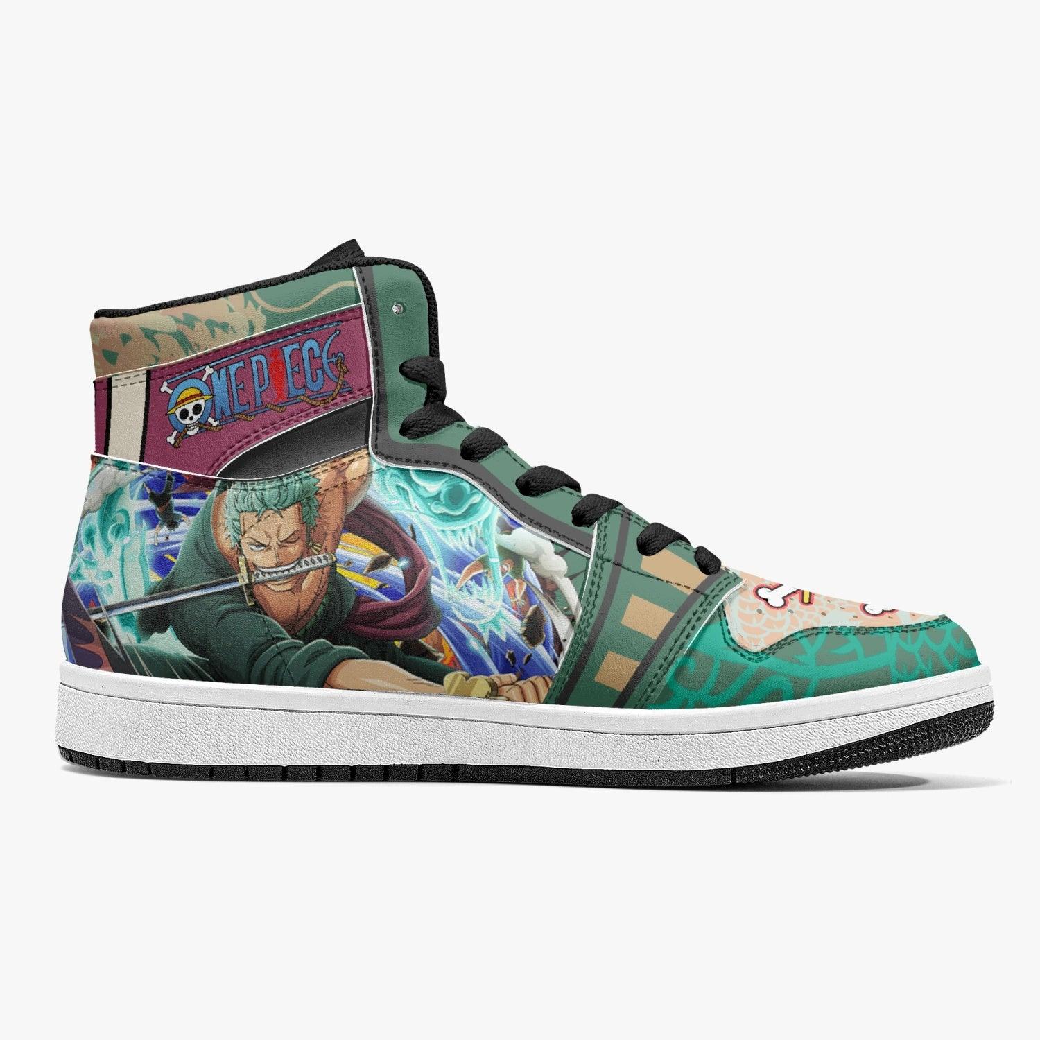 Roronoa Zoro Timeskip One Piece Mid 1 Basketball Shoes