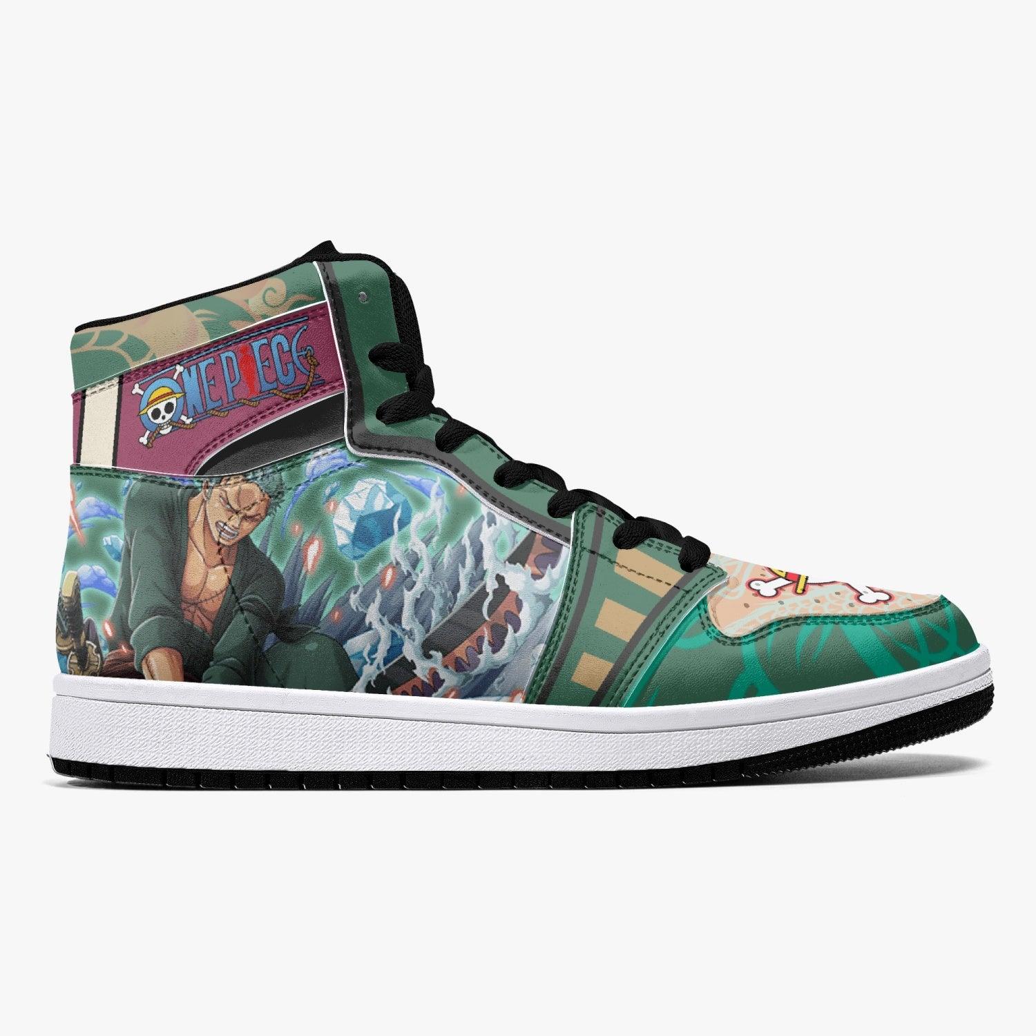 Roronoa Zoro Timeskip One Piece Mid 1 Basketball Shoes