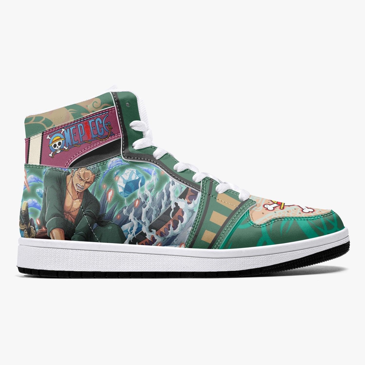 Roronoa Zoro Timeskip One Piece Mid 1 Basketball Shoes