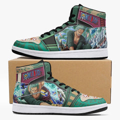 Roronoa Zoro Timeskip One Piece Mid 1 Basketball Shoes