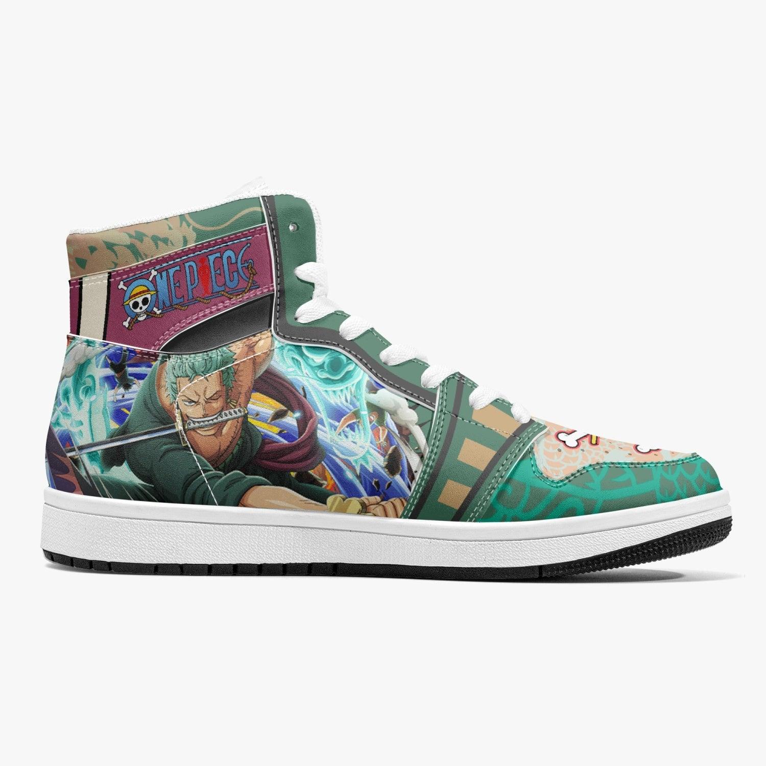 Roronoa Zoro Timeskip One Piece Mid 1 Basketball Shoes