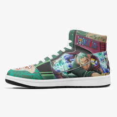 Roronoa Zoro Timeskip One Piece Mid 1 Basketball Shoes