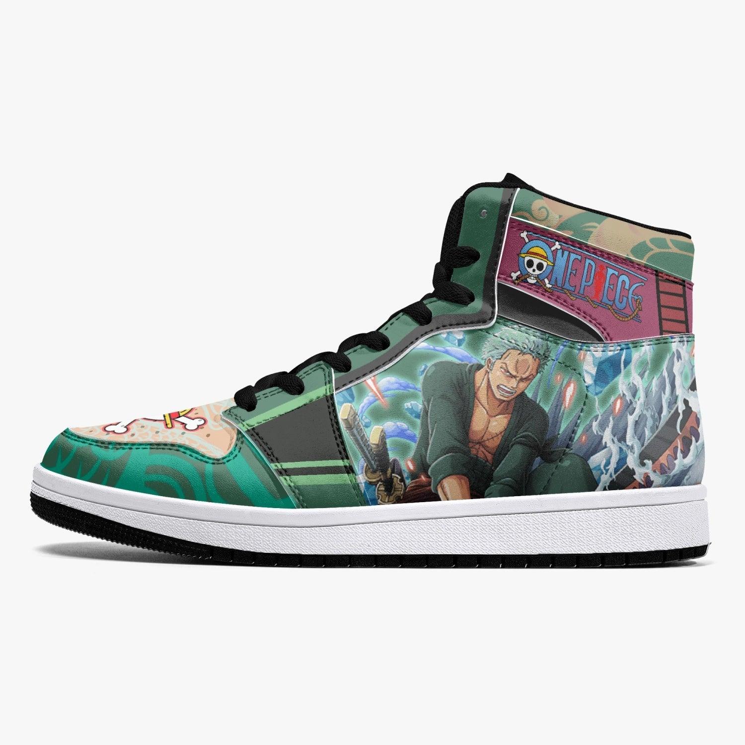 Roronoa Zoro Timeskip One Piece Mid 1 Basketball Shoes