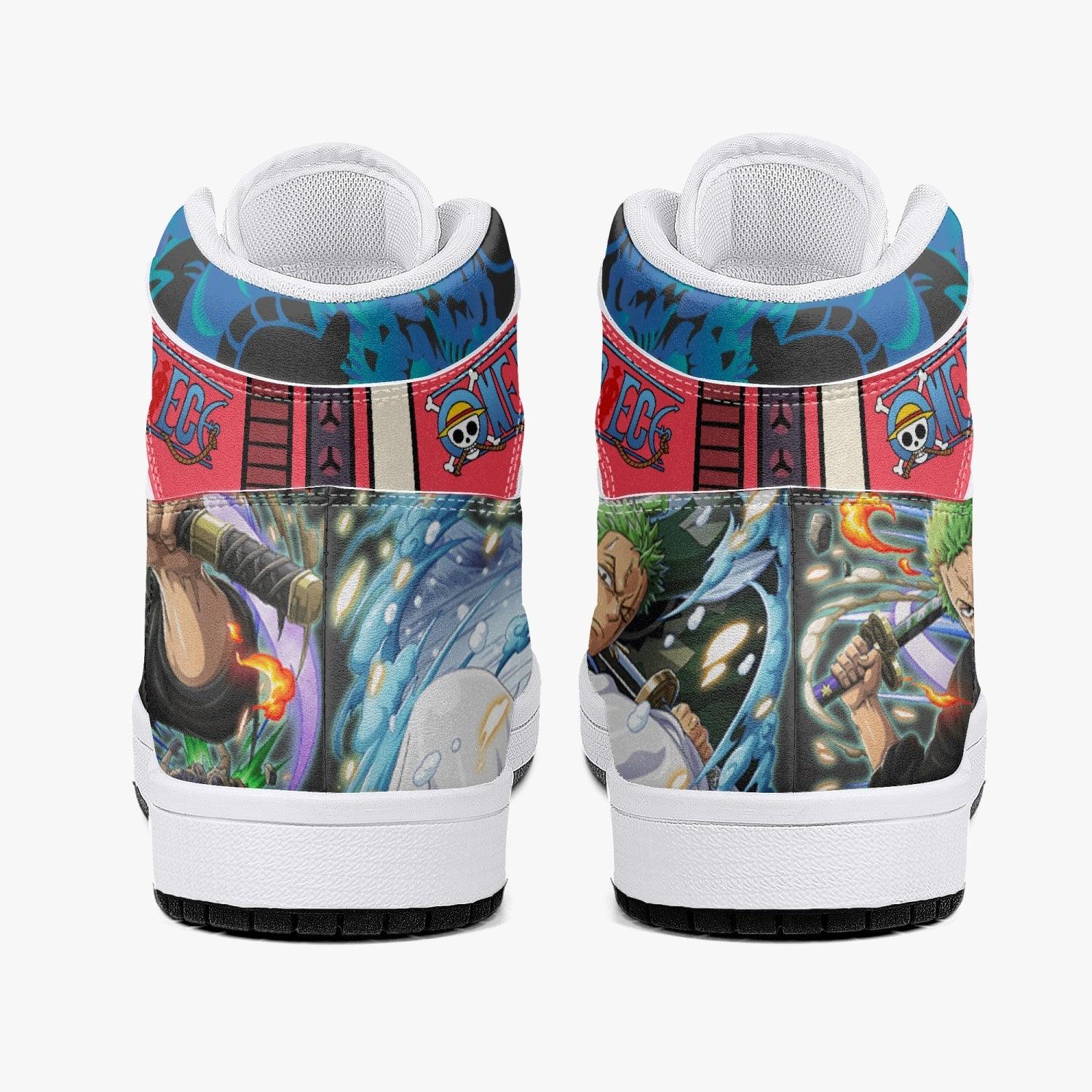 Roronoa Zoro Wano One Piece Mid 1 Basketball Shoes