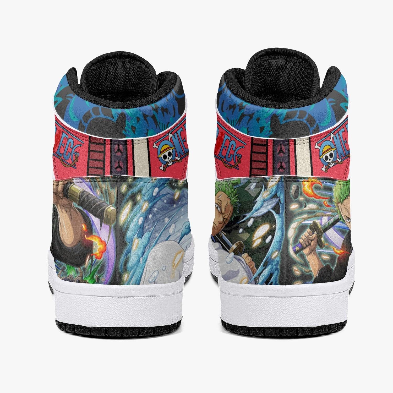 Roronoa Zoro Wano One Piece Mid 1 Basketball Shoes