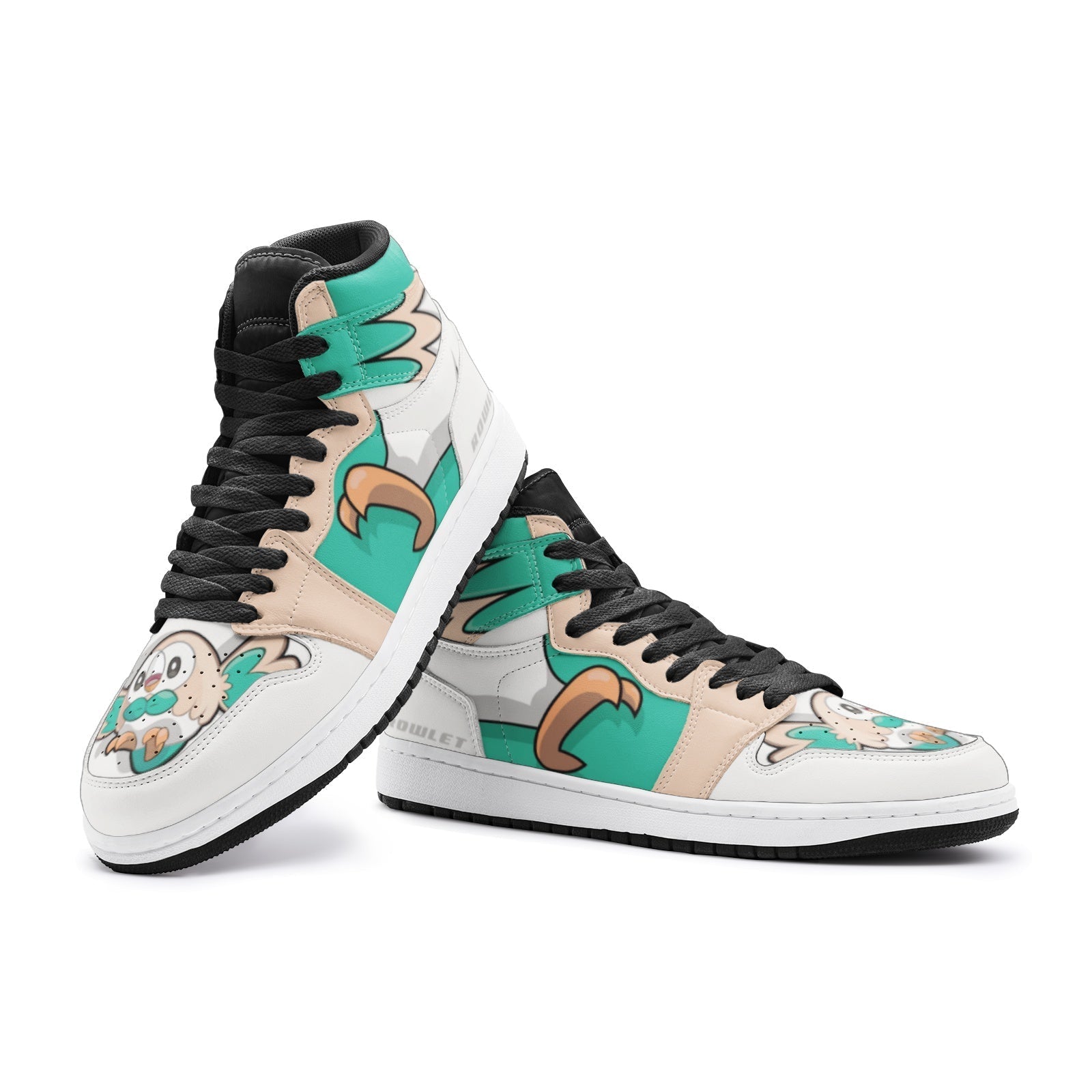 Rowlet Pokemon Mid 1 Basketball Shoes