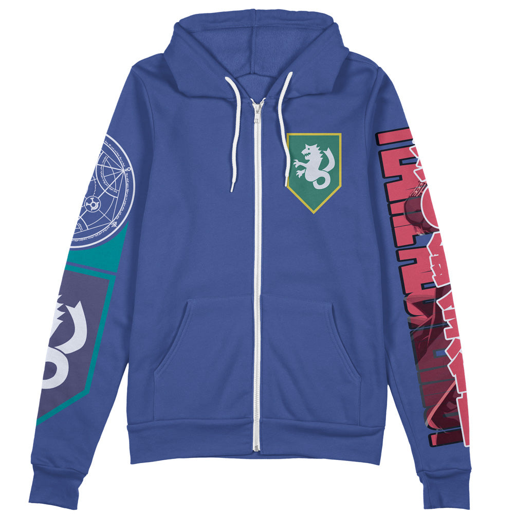 Roy Mustang Fullmetal Alchemist Streetwear Zip Hoodie Jacket