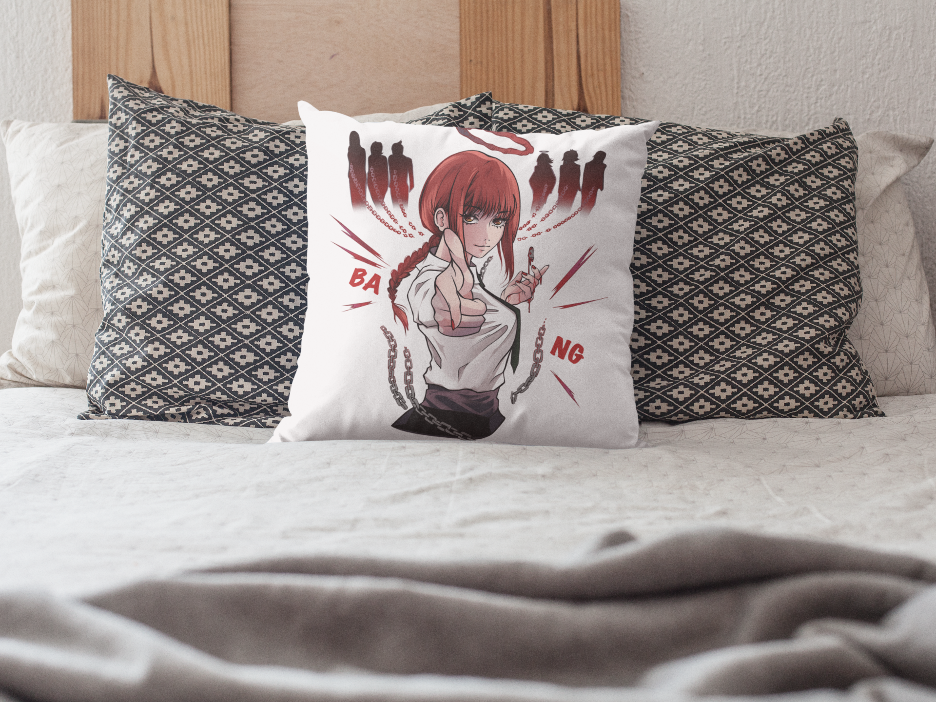 Nysekai "Makima X bang - Chainsaw Man" Pillow