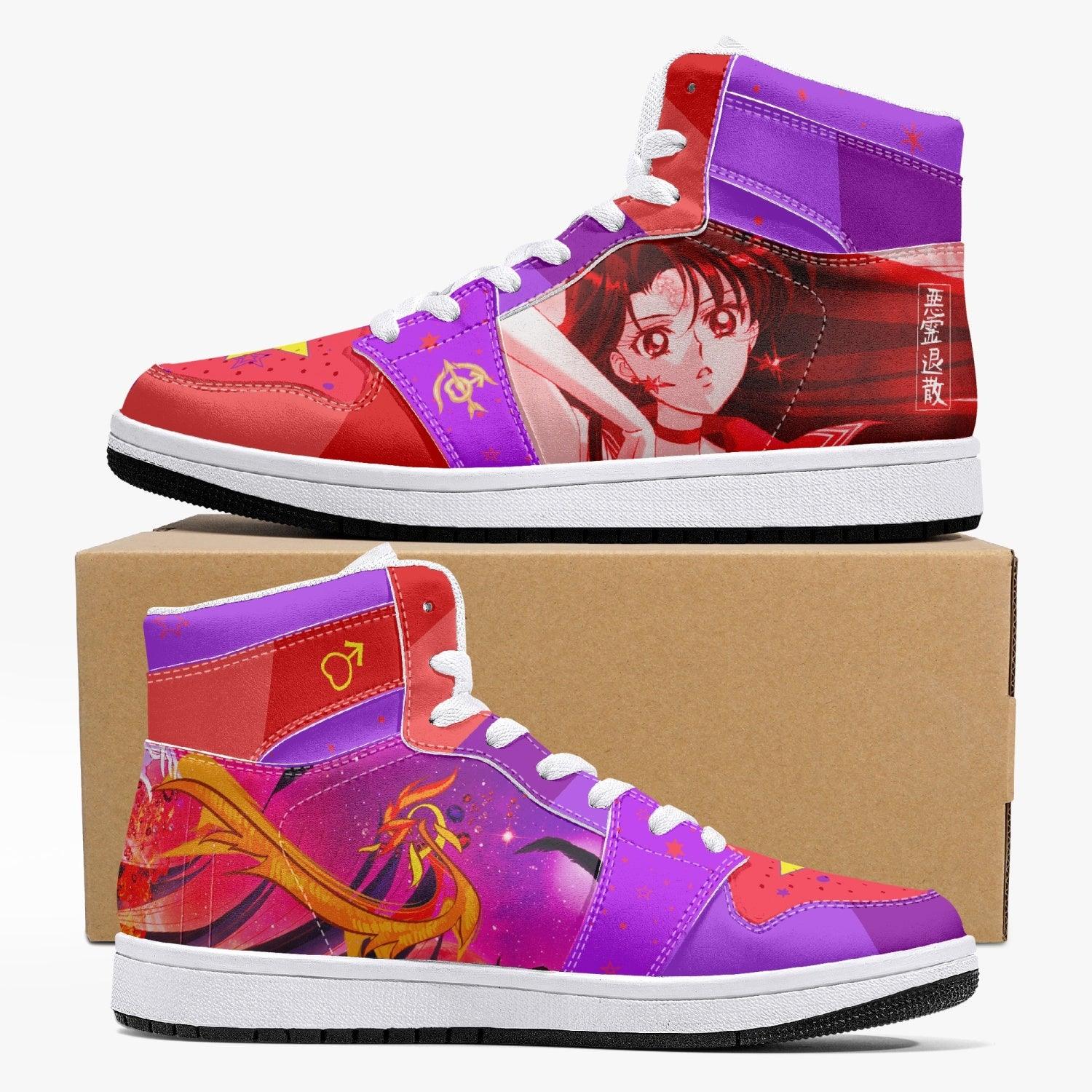 Sailor Mars Sailor Moon Crystal Mid 1 Basketball Shoes for Kids