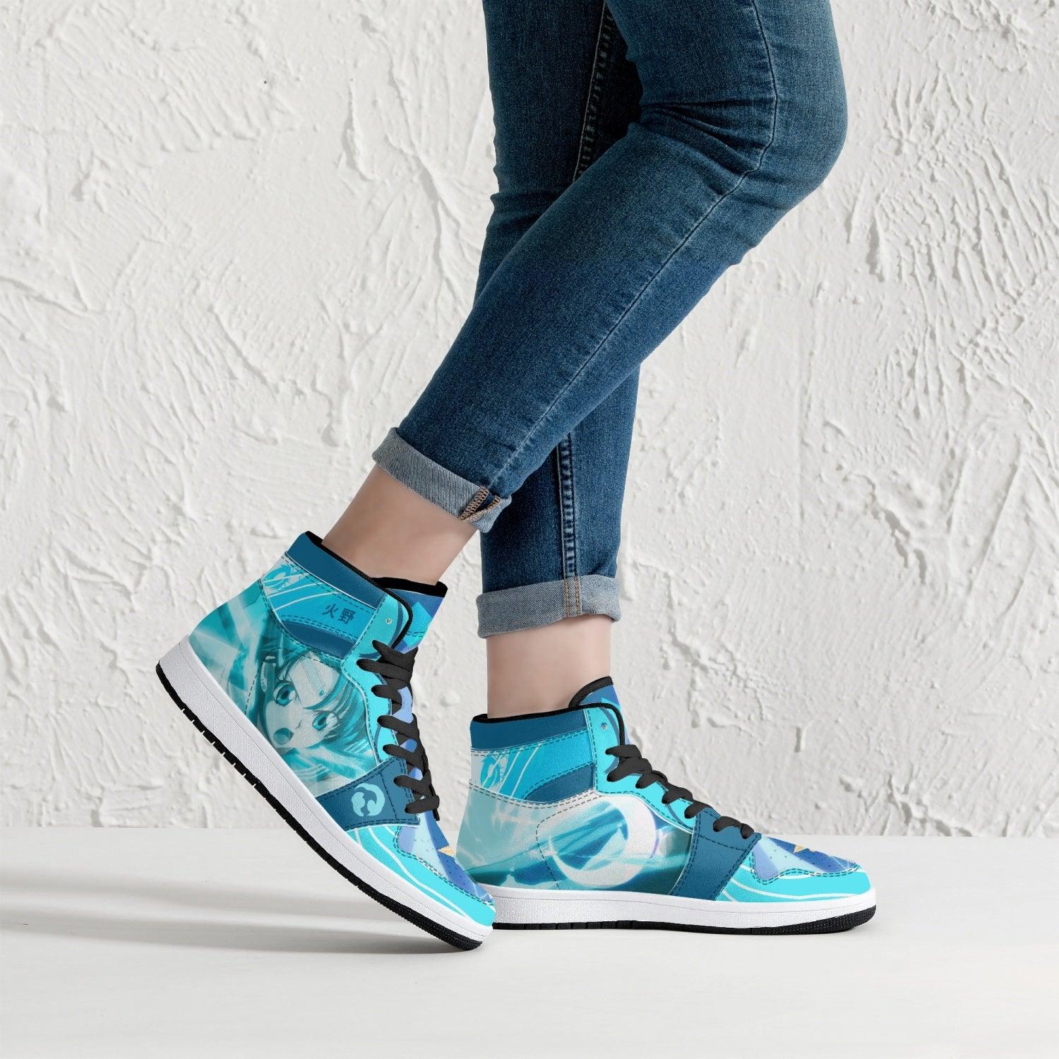 Sailor Mercury Sailor Moon Crystal Mid 1 Basketball Shoes
