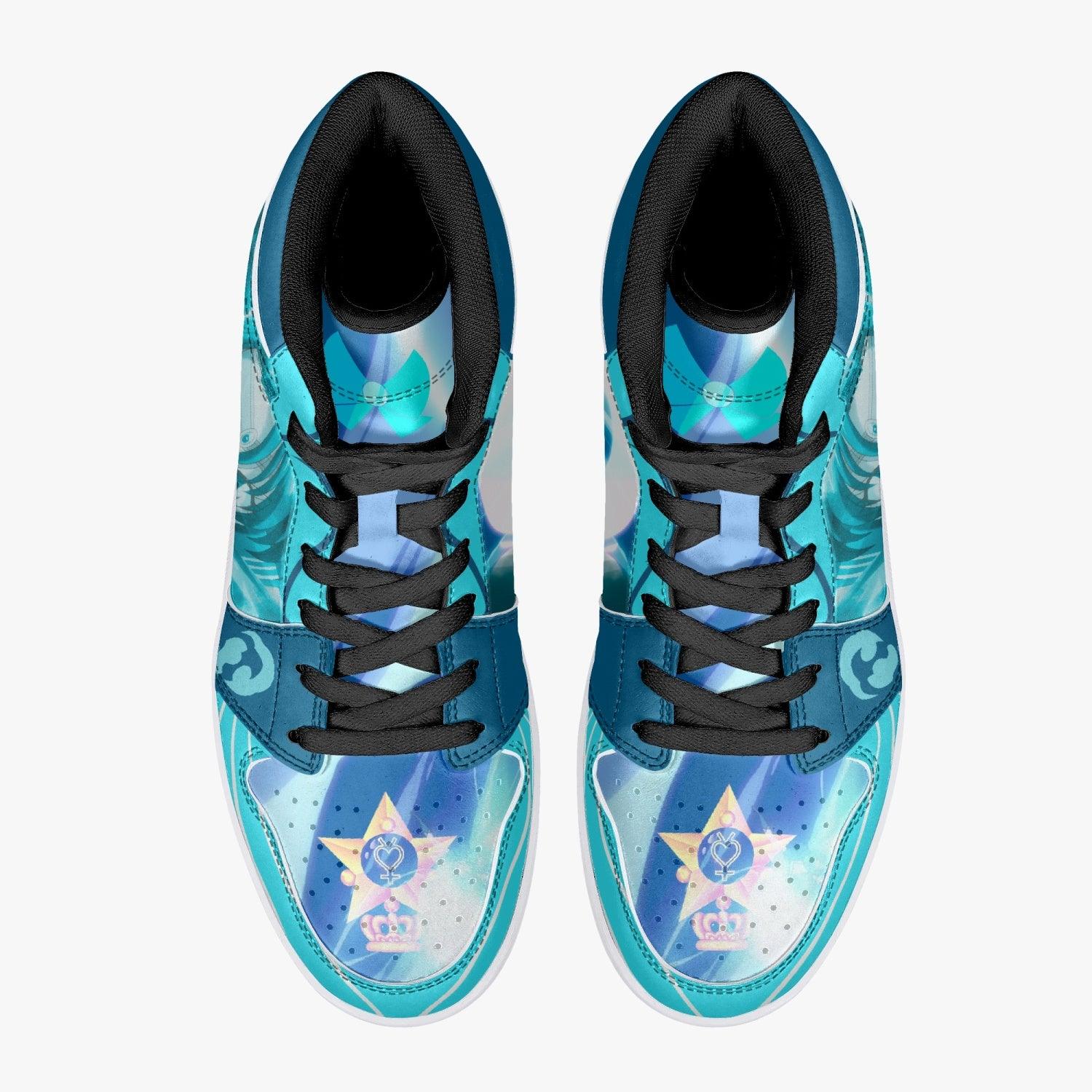 Sailor Mercury Sailor Moon Crystal Mid 1 Basketball Shoes for Kids