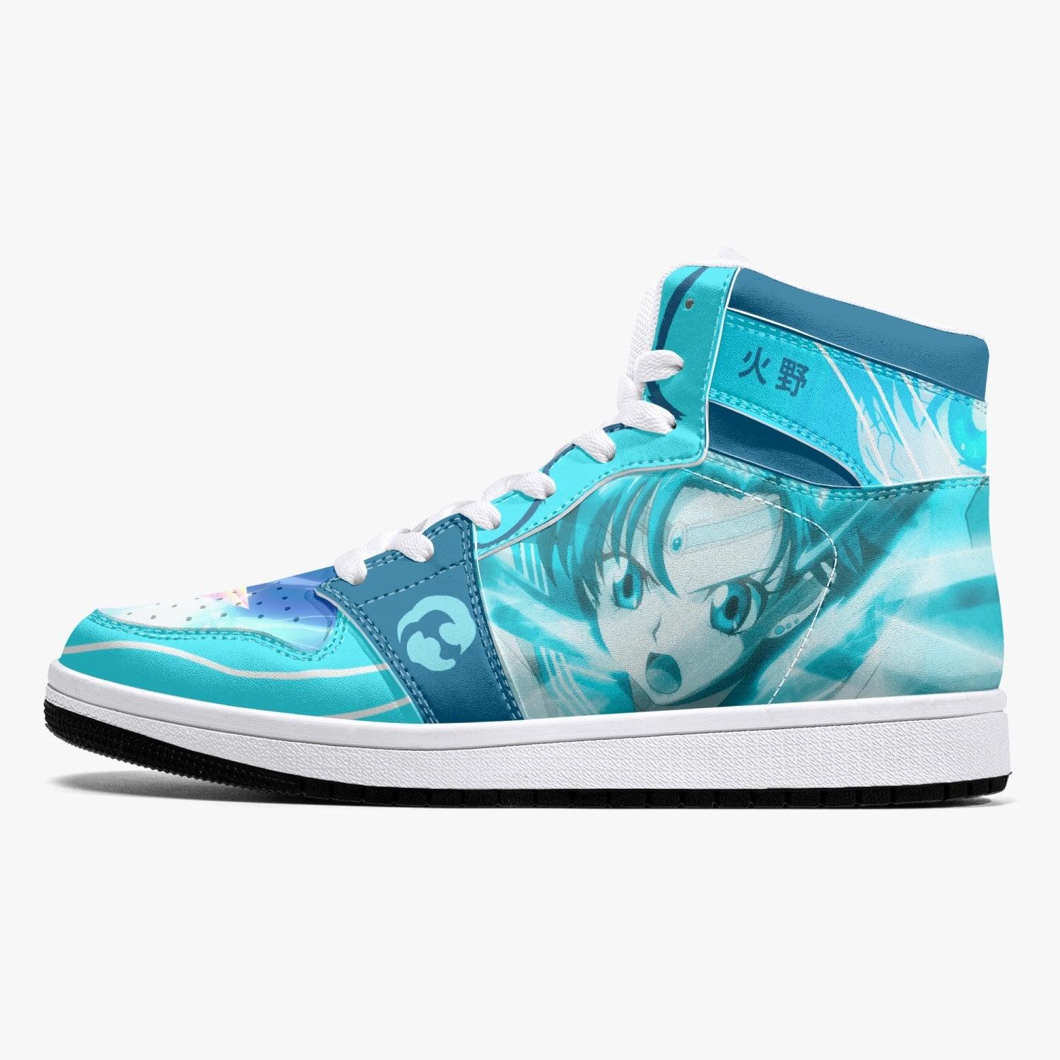 Sailor Mercury Sailor Moon Crystal Mid 1 Basketball Shoes for Kids