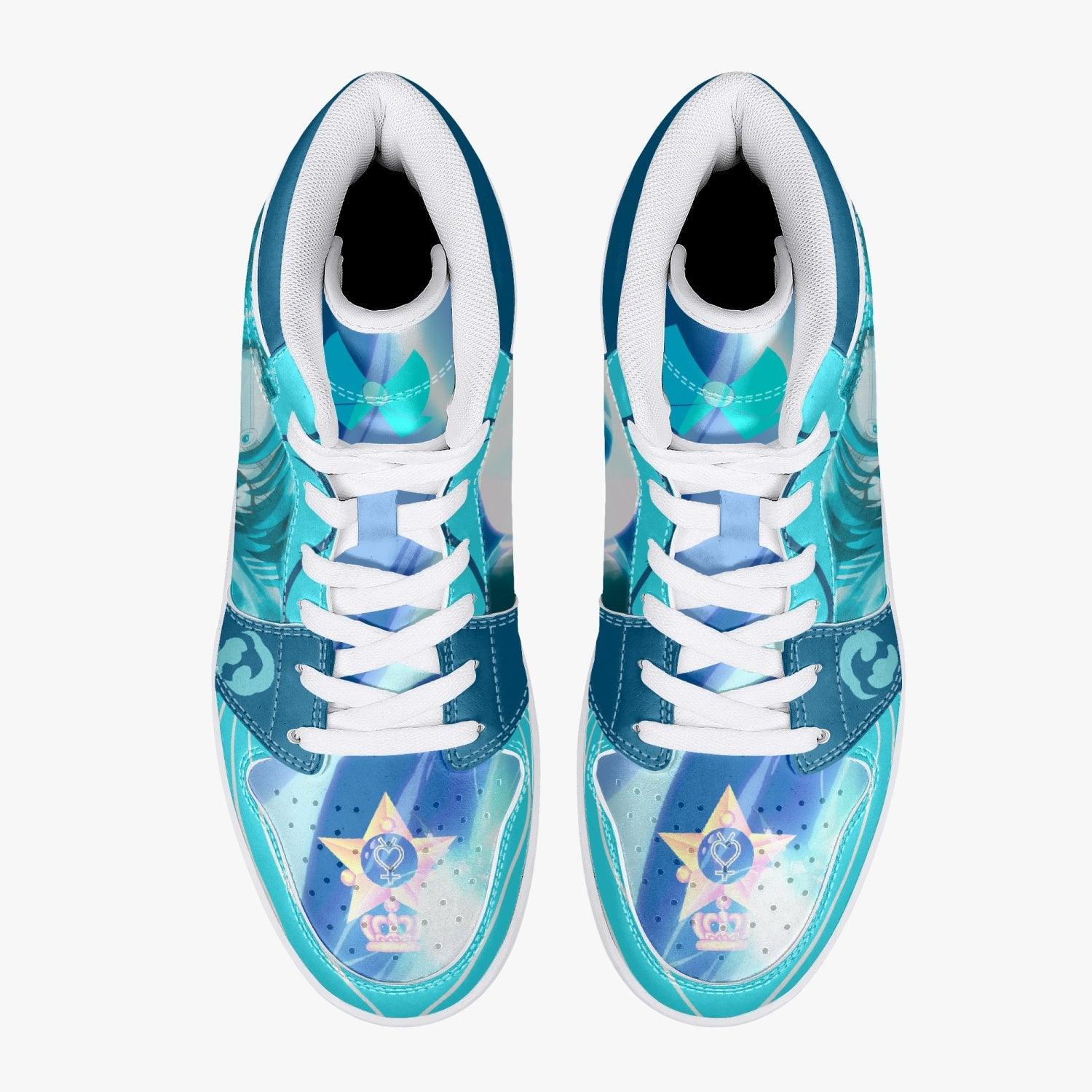 Sailor Mercury Sailor Moon Crystal Mid 1 Basketball Shoes for Kids