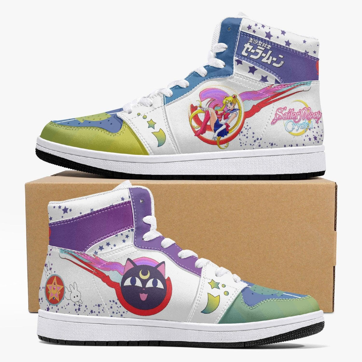 Sailor Moon Crystal Mid 1 Basketball Shoes for Kids