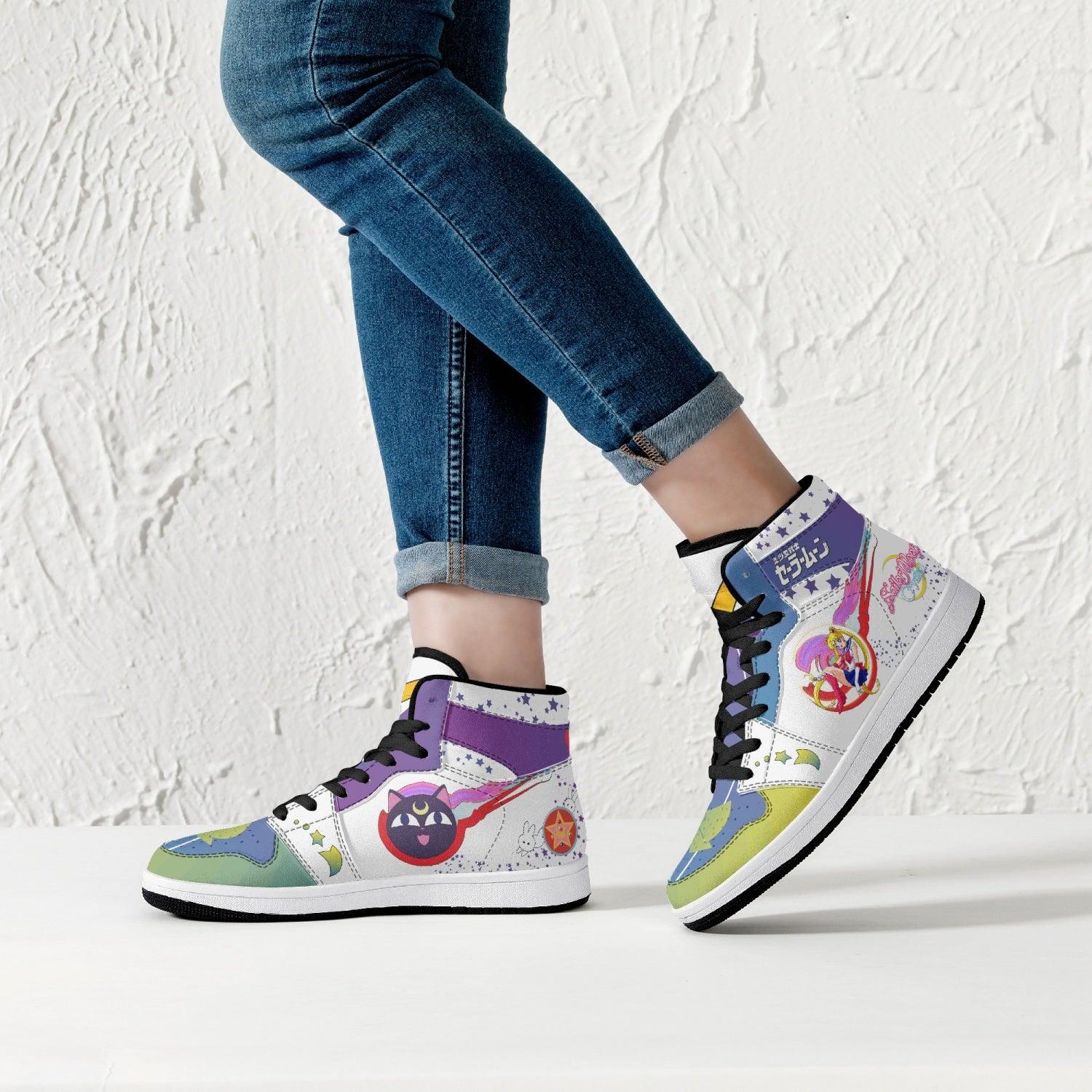 Sailor Moon Crystal Mid 1 Basketball Shoes