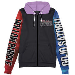 Satoru Gojo Hollow Purple Jujutsu Kaisen Streetwear Zip Hoodie Jacket