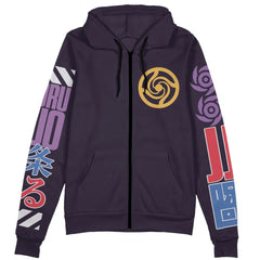 Satoru Gojo V2 Jujutsu Kaisen Streetwear Zip Hoodie Jacket